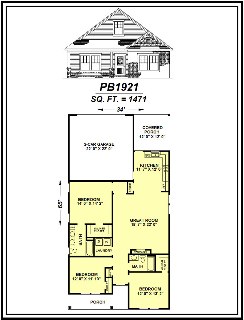 picture of house plan #PB1921
